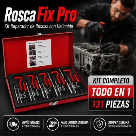 kit profesional Reparación De Roscas Tipo Helicoil